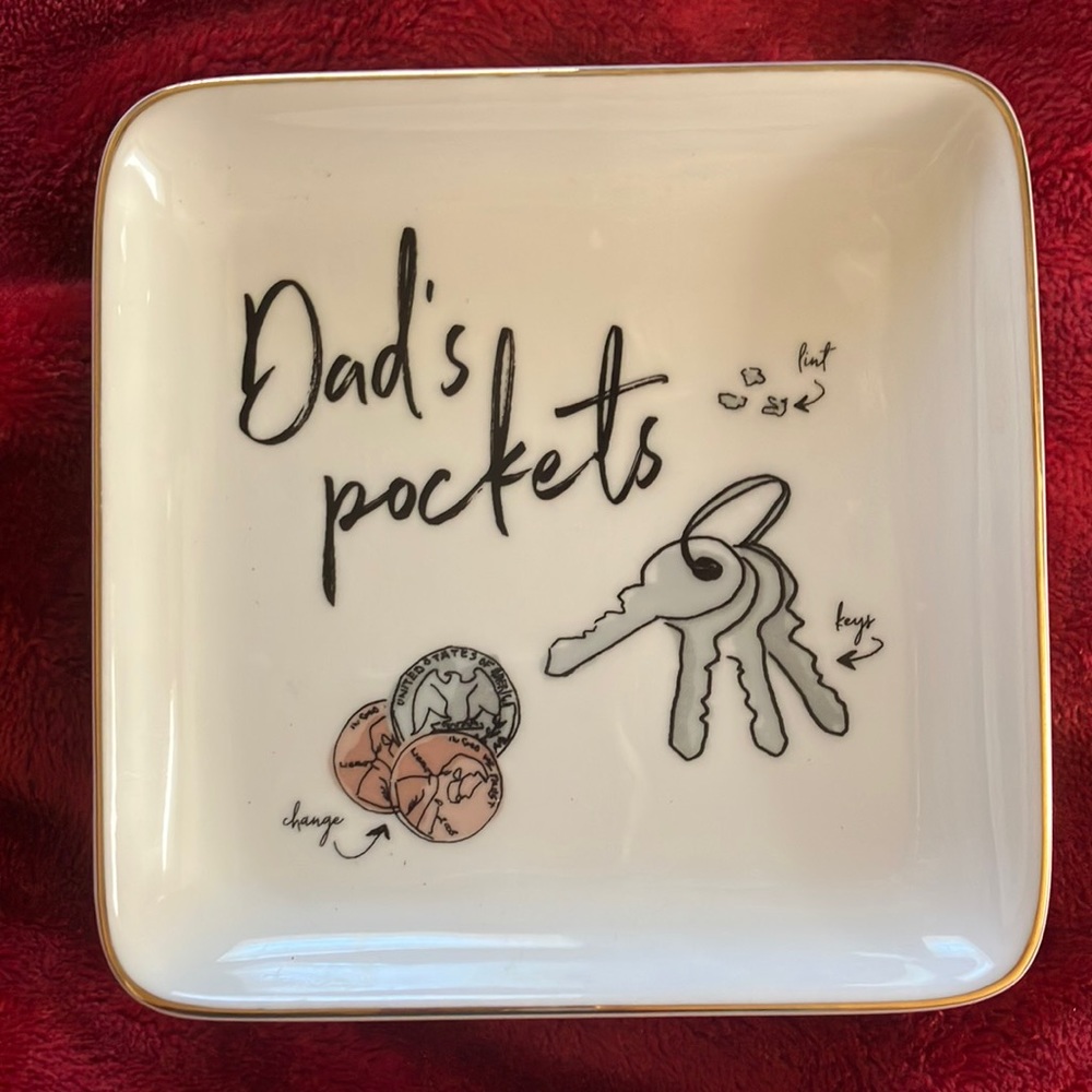 DAD’S TRINKET DISH for keys and coins